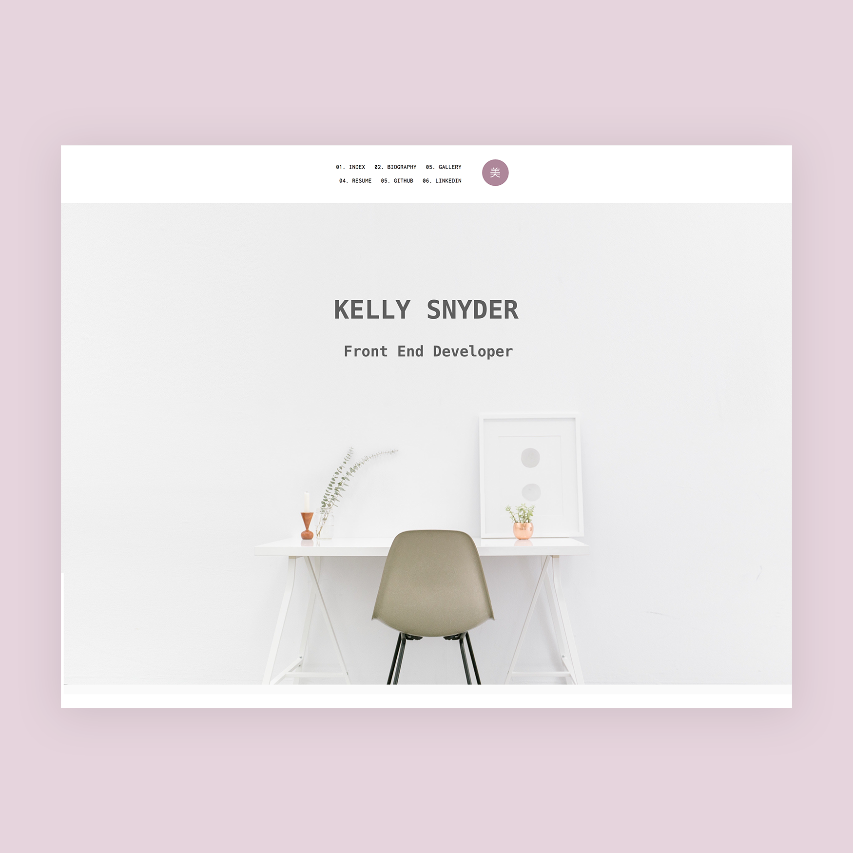 Original portfolio site